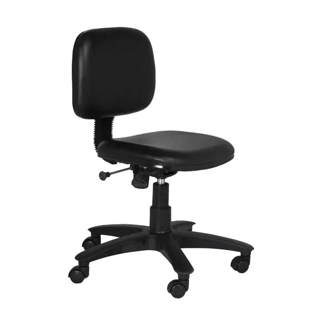 SmileSellers Mid Back Revolving Height Adjustable Office Stool with Strong Nylon Base, 360° Swivel, and Comfortable Cushion for Home & Workspaces1.6