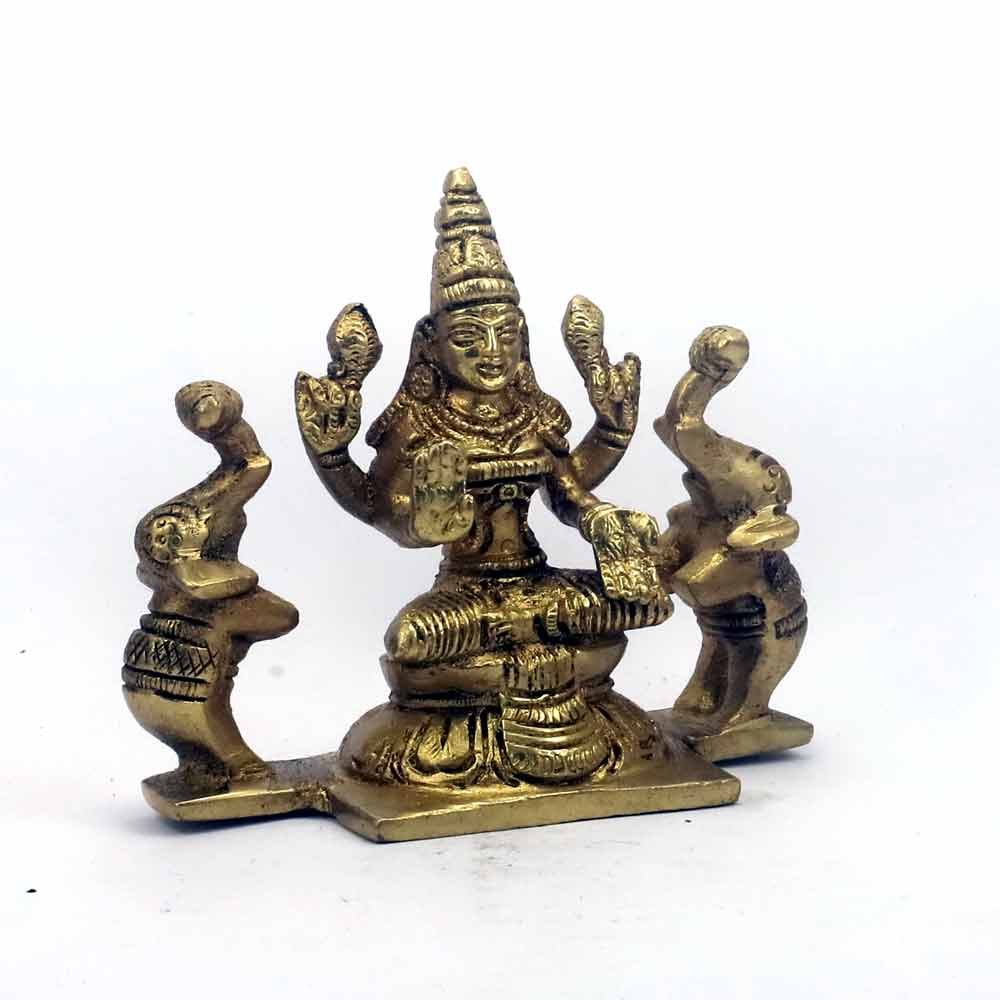 smilesellers Brass idol of Maa Mahalaxmi1
